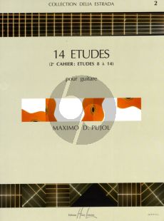 Pujol 14 Etudes Vol. 2 pour Guitare