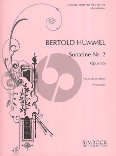 Hummel Sonatina No.2 Op.52a Violoncello and Piano (1973) (1. enge Lage/ 1. closed Position)