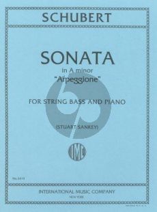 Schubert Sonate Arpeggione D.821 Double Bass-Piano (Sankey)