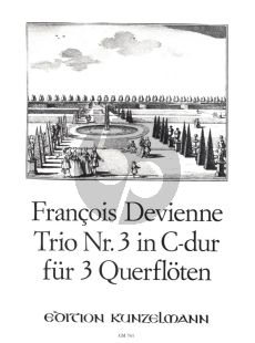 Devienne Trio No.3 C-major for 3 Flutes or other Melody Instruments (Hrausgeber Hans Steinbeck)