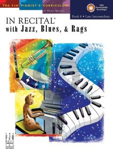 Marlais In Recital with Jazz-Blues & Rags Vol. 6 Piano (Bk-Cd) (late interm.)