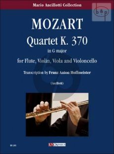Quartet G-major KV 370 Flute-Vi.-Va.-Vc. (Score/Parts)