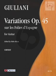 Variations sur les Folies d'Espagne Op.45 Guitar