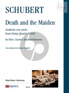 Death and the Maiden. Andante con moto from String Quartet D.810 (Fl.-Clar.[Bb]-Hrn[F]-Bsn)