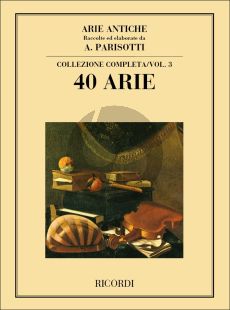 Album Arie Antiche Vol.3 40 Arie for Medium Voice and Piano (Parisotti)