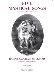 Vaughan Williams 5 Mystical Songs Baritone Solo-SATB-Orchestra Vocal Score