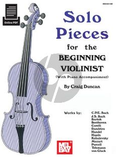 Solo Pieces for the Beginning Violinist (Violin and Piano) (selected by Craig Duncan)