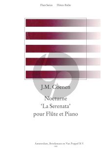 Coenen Nocturne 'La Serenata' Flute-Piano (edited by Rien de Reede)