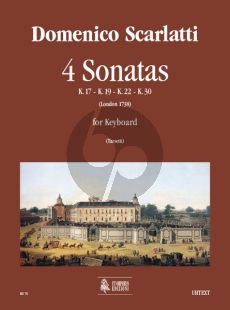 Scarlatti 4 Sonatas Harpsichord (edited by Valeria Tarsetti)