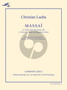 Lauba Massai (14e Etude) Saxophone Alto-Clarinette basse