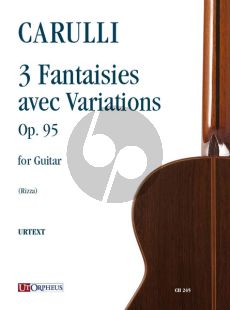Carulli 3 Fantaisies avec Variations Op.95 for Guitar