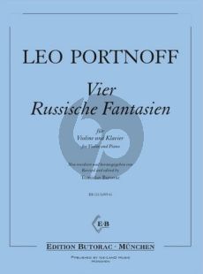 Portnoff 4 Russische Fantasien Violine-Klavier