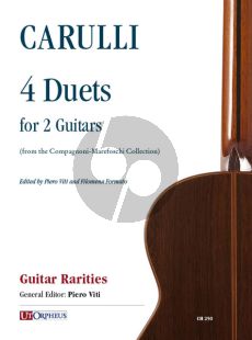 Carulli 4 Duets (from the Compagnoni-Marefoschi Collection) for 2 Guitars (edited by Piero Viti and Filomena Formato)