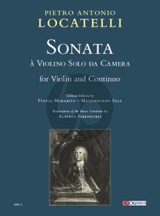 Locatelli Sonata à Violino Solo da Camera for Violin and Continuo