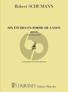 Schumann 6 Etudes en forme de Canon op.56 pour 2 Piano's (transcription de Claude Debussy)