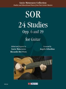 Sor 24 Studies Op. 6 and Op. 29 for Guitar (edited by Lucio Matarazzo and Riccardo Del Prete)