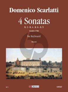 Scarlatti 4 Sonatas Harpsichord (edited by Valeria Tarsetti)