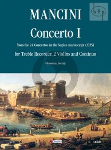 Concerto No.1 (Treble Rec.- 2 Violins-Bc) (Score/Parts)