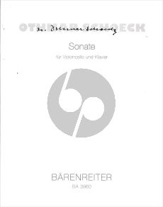 Schoeck Sonate (1957) Violoncello-Piano (Nachgelassenes Werk)