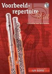 Voorbeeld Repertoire B-Examen (Flute-Piano with play-along CD) (Bk-Cd)