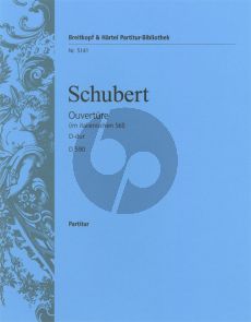 Schubert Ouverture im italienischen Stil D-dur D.590 Orchester Partitur