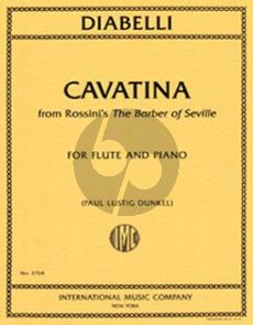 Diabelli Cavatina from Rossini's The Barber of Seville Flute-Piano (arr. Paul Lustig Dunkel)