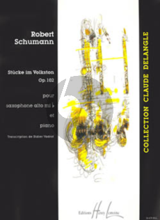 Schumann Stucke im Volkston Op.102 Alto Saxophone-Piano (Vadrot) (Advanced)