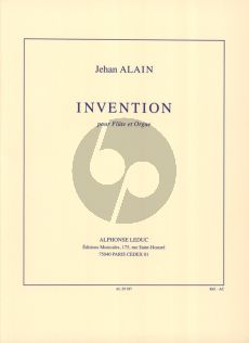 Alain Invention Flute et Orgue (transcr. de Invention a 3 voix flute- hautbois et clarinette)