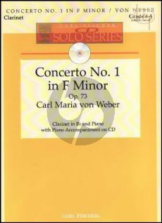 Concerto No.1 f-minor Op.73 (Clarinet-Piano) (Bk-Cd) (