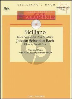 Siciliano (from Sonata No.2 BWV 1031) (Flute-Piano) (Bk-Cd)