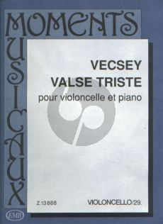 Vecsey Valse Triste Violoncello and Piano (edited by Árpád Pejtsik)