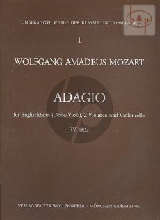 Adagio C-Dur KV 580A (Engl.Horn[Oboe/Viola]- 2 Violinen-Violoncello