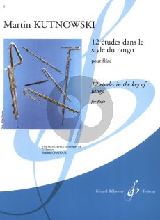 Kutnowski 12 Etudes dans le Style du Tango pour Flute (adv.grade)