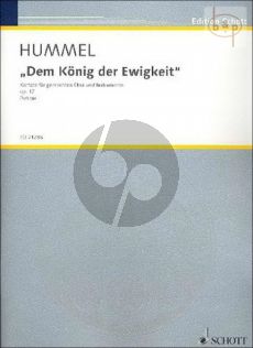 Dem Konig der Ewigkeit (Kantate) Op.71 (SATB- 2 Ob.- 2 Bns.-Trp.-Trb.-D.Bass)