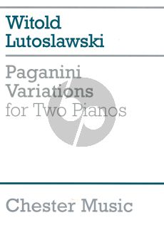 Lutoslawski  Paganini Variations 2 Piano's (2 copies included)