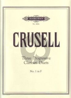 Crusell Duo No.1 F-major 2 Clarinets