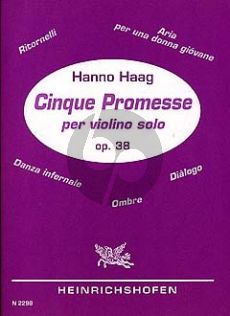 Haag 5 Promesses Op. 38 Violine solo