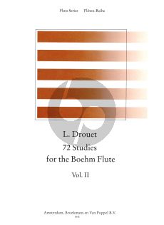 Drouet 72 Studies for the Boehm Flute Vol.2 (edited by Rien de Reede) (Grade 2-3)