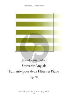 Tulou Souvenir Anglais Op.50 2 Flutes-Piano (Score/Parts) (edited by Stephen Preston)