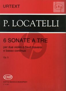 6 Sonate a Tre Op.5 (2 Violins[2 Fl.]-Bc)