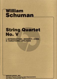 Schuman String Quartet No.5 Score and Parts