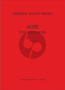 Sinding Suite Op. 123 Violin solo