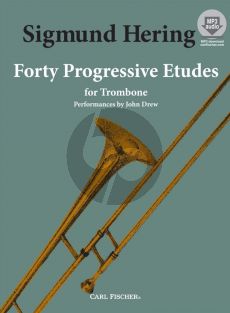 Hering 40 Progressive Studies Trombone with Audio Download Files in MP3 Format (Performances John Drew)