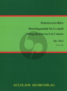 Ries Quartett Op.126 No.2 c-moll (Part./Stimmen) (Jürgen Schmidt)