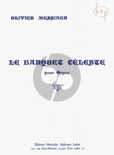 Messiaen Le Banquet Celeste Orgue