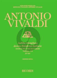 Vivaldi Juditha Triumphans Sacrum Militare Oratorium (RV 644)