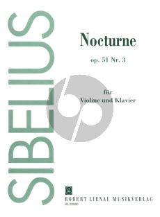 Sibelius Nocturne Op.51 No.3 fur Violine und Klavier