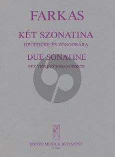 Farkas 2 Sonatinas Violin and Piano