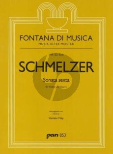 Schmelzer Sonata Sexta Violine und Gitarre (Part./Stimme) (Stanislav Maly)