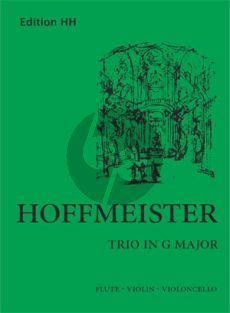 Hoffmeister Trio G-major Flute-Violoncello and Bc (Score/Parts) (edited by Jenifer Caesar)